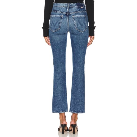 NWT Mother The Insider Flood in Metal Magic Studded Ankle Crop Bootcut Jeans 29 - Picture 12 of 12